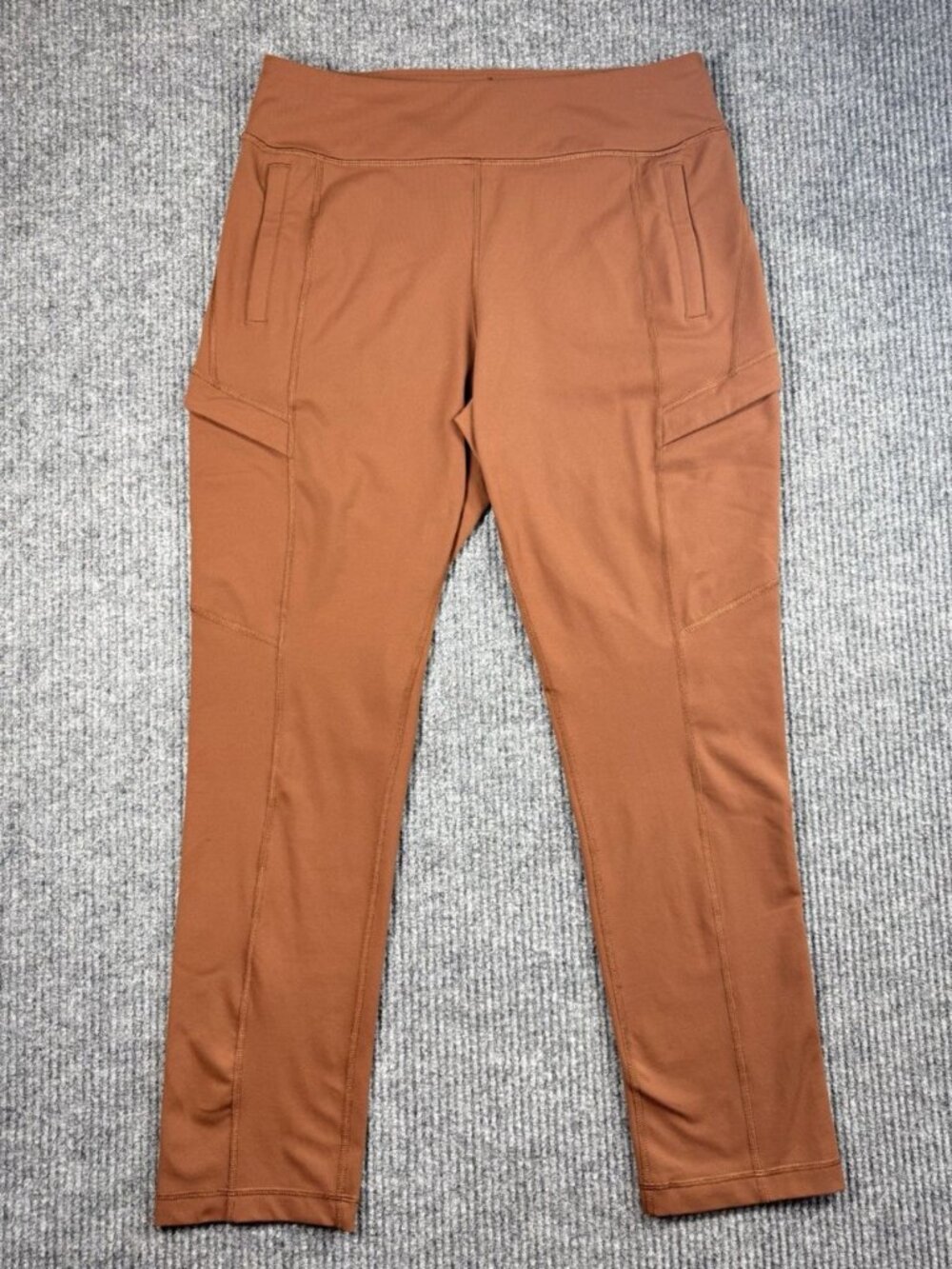 Duluth NoGa Namatash Slim Leg Pants Womens Medium x29 Bison Brown Cargo Pull On